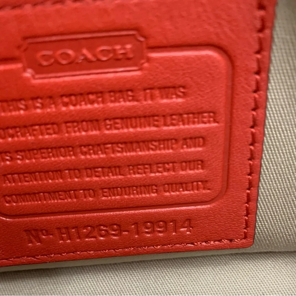 Coach 19914 Red Leather Crossbody Bag - Picture 10 of 10